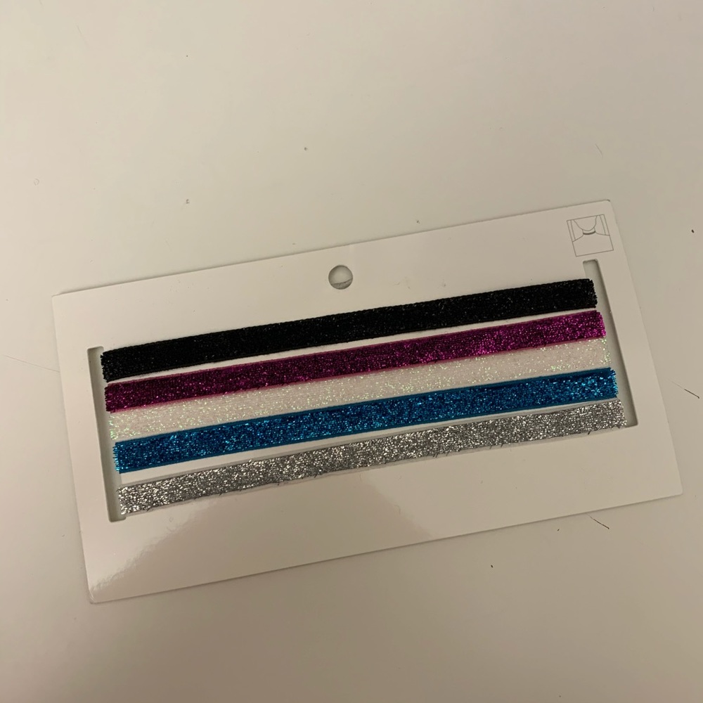 glitter chocker necklace